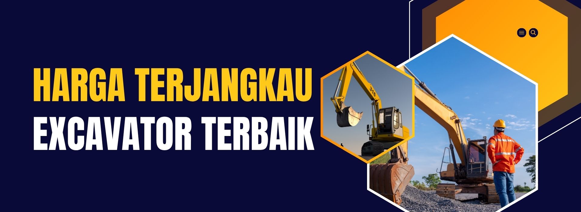 Excavator dengan operator profesional